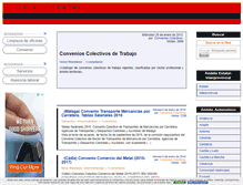 Tablet Screenshot of convenioscolectivosdetrabajo.com